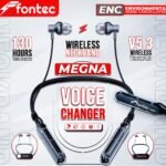 Fontec Emojo Neckband ENC Voice Changer Fontec Neckband BEST Quality Best Battery Timing