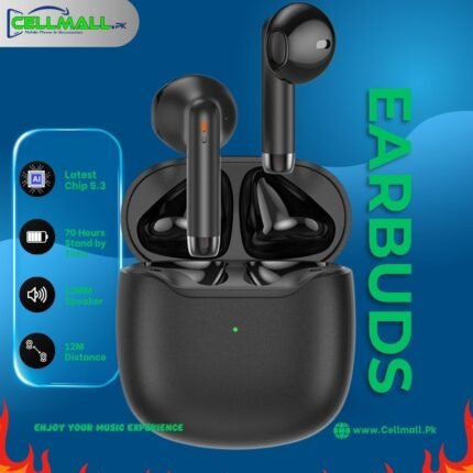 Cellmall C-055B Bluetooth Earbuds – Premium Hi-Fi Bass, 70h Standby, Best in Pakistan